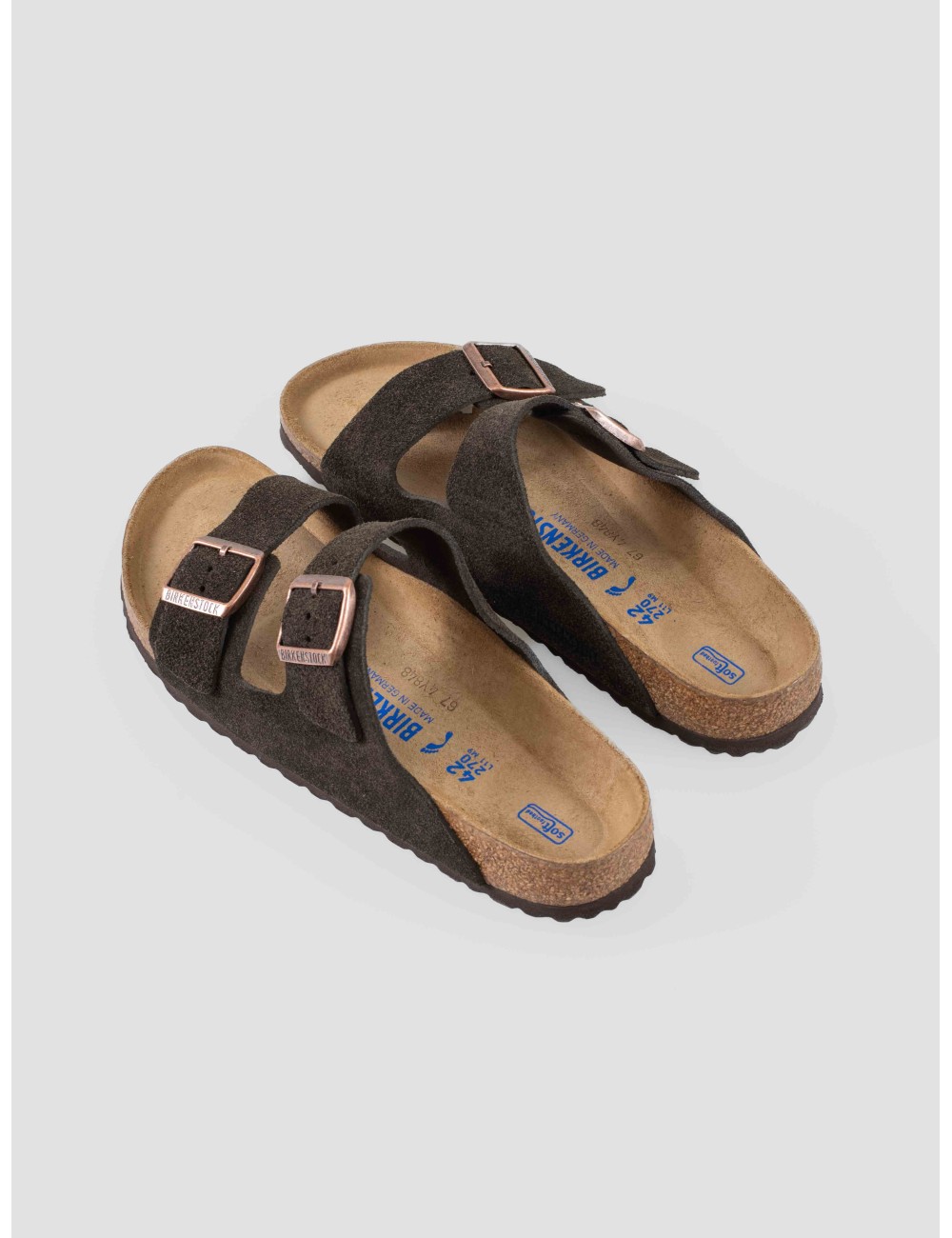 Sandalias Birkenstock Arizona Soft Footbed cuero Mocha para hombre con plantilla anatómica y suela EVA - MARFRANC Sandalias Birkenstock Arizona Soft Footbed cuero Mocha para hombre con plantilla anatómica y suela EVA - MARFRANC