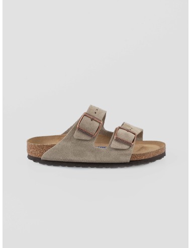 Sandalias Birkenstock Arizona Soft Footbed ante taupe hombre confort casual - MARFRANC