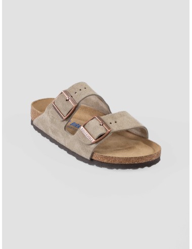 Sandalias Birkenstock Arizona Soft Footbed ante taupe hombre confort casual - MARFRANC