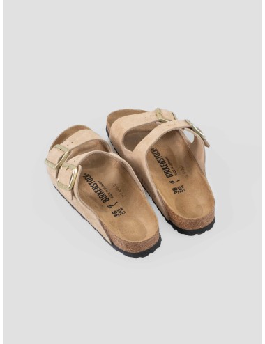 Sandalias Birkenstock Arizona Suede Sandcastle mujer piel ante - MARFRANC
