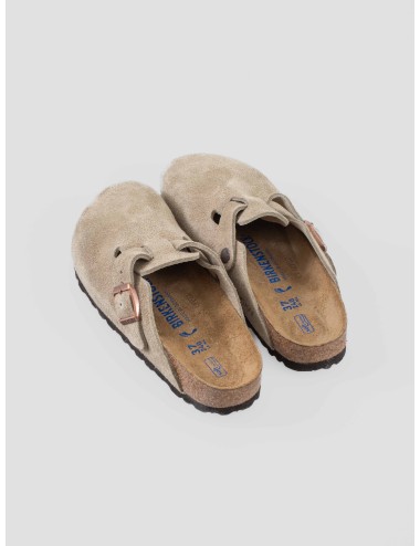 Sandalia Boston Soft Taupe Birkenstock de cuero para mujer - MARFRANC