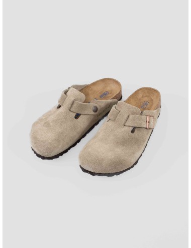 Sandalia Boston Soft Taupe Birkenstock de cuero para mujer - MARFRANC