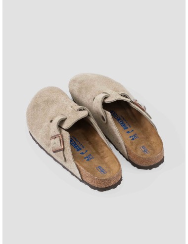Sandalia Boston Soft Taupe Birkenstock de cuero para hombre - MARFRANC