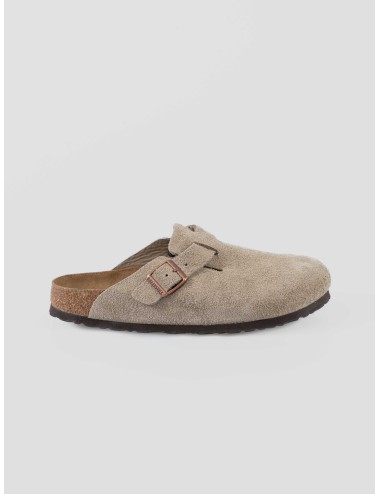 Sandalia Boston Soft Taupe Birkenstock de cuero para hombre - MARFRANC