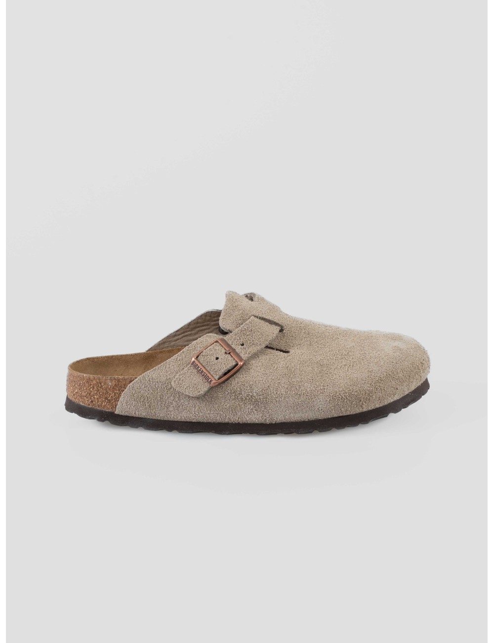 Sandalia Boston Soft Taupe Birkenstock de cuero para hombre - MARFRANC Sandalia Boston Soft Taupe Birkenstock de cuero para hombre - MARFRANC
