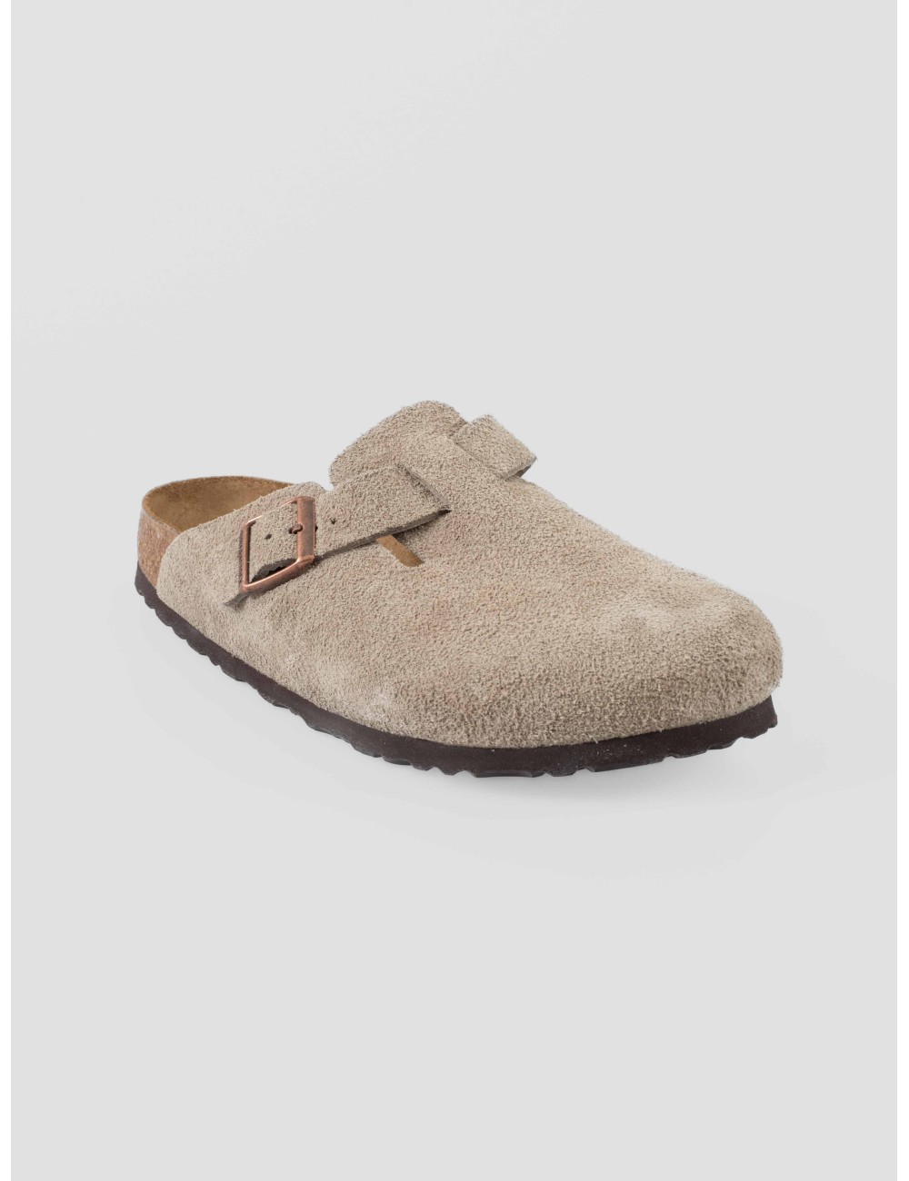 Sandalia Boston Soft Taupe Birkenstock de cuero para hombre - MARFRANC Sandalia Boston Soft Taupe Birkenstock de cuero para hombre - MARFRANC