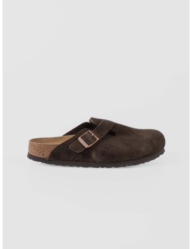 Sandalia Boston Soft Mocha Birkenstock de cuero para mujer - MARFRANC
