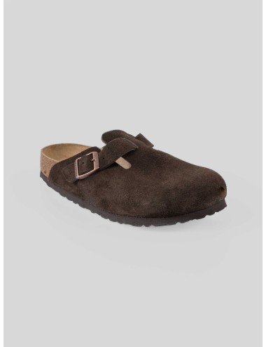 Sandalia Boston Soft Mocha Birkenstock de cuero para mujer - MARFRANC