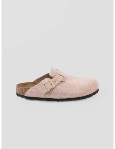 Zueco Boston Suede Light Rose Birkenstock mujer - MARFRANC