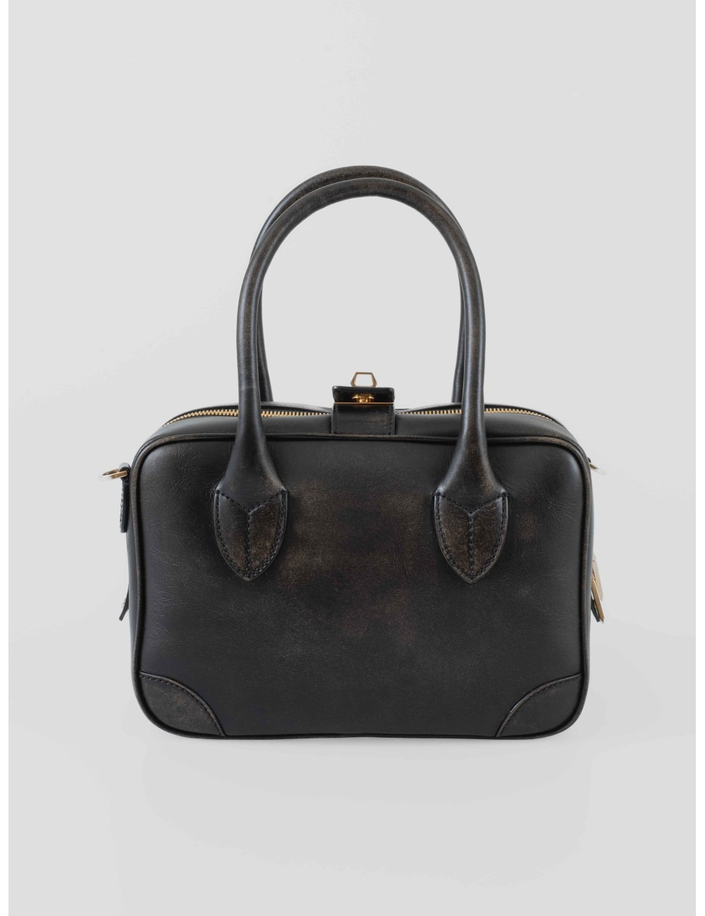 Bolso Vita Bag Golden Goose negro de cuero vintage para mujer - MARFRANC Bolso Vita Bag Golden Goose negro de cuero vintage para mujer - MARFRANC