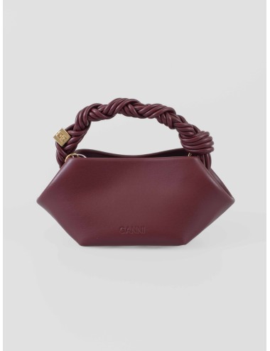 Bolso GANNI burgundy A6947 para mujer, piel, disponible en MARFRANC