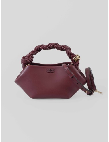 Bolso GANNI burgundy A6947 para mujer, piel, disponible en MARFRANC