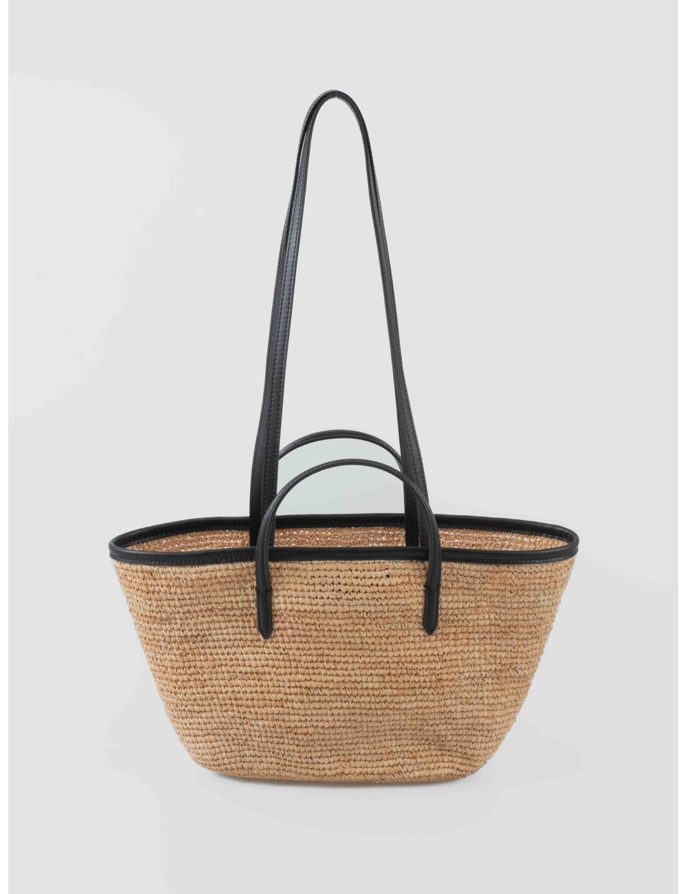bolso cesta mini negro rafia zadig&voltaire mujer - MARFRANC