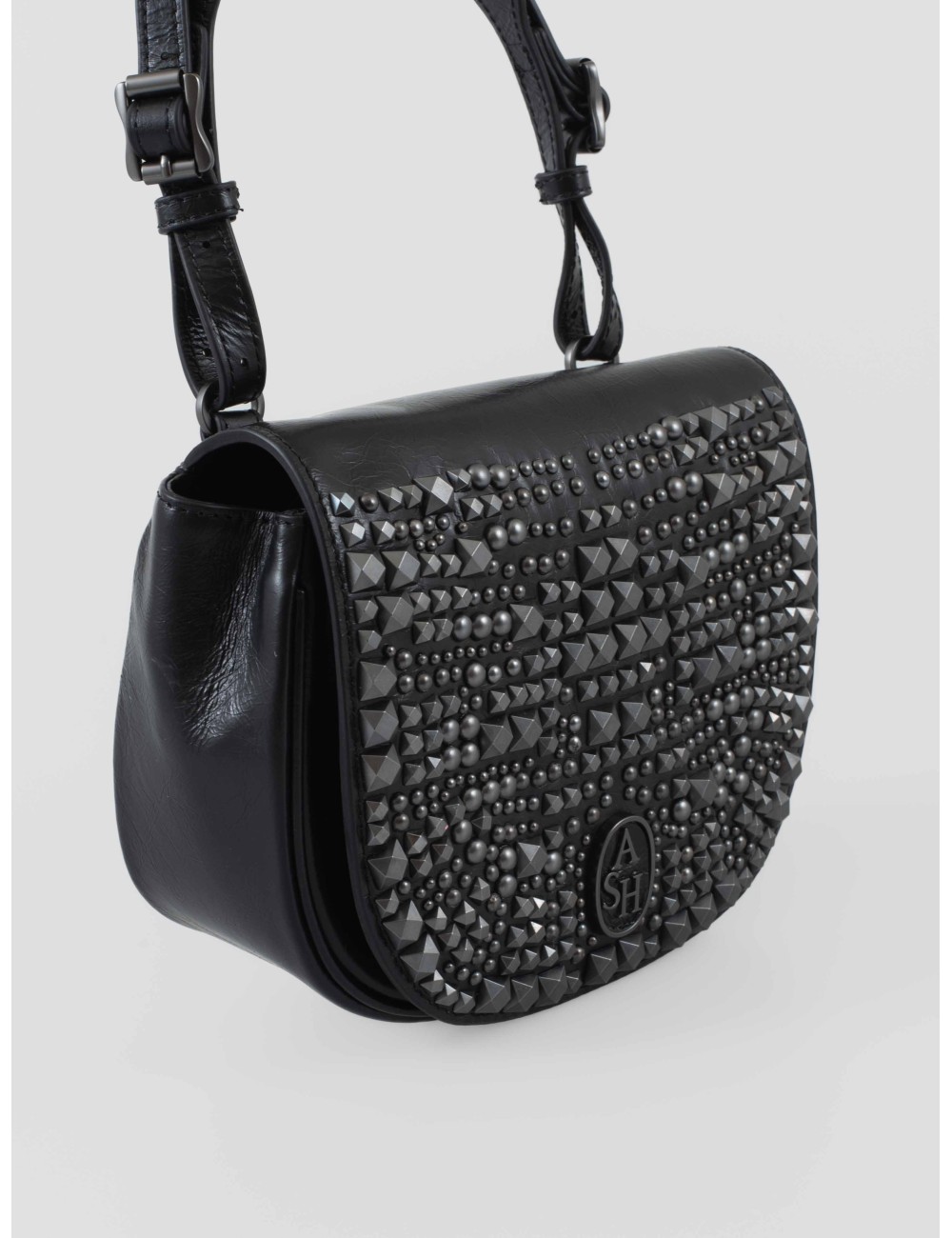 bolso bandolera ASH BEA negro de cuero para mujer - MARFRANC bolso bandolera ASH BEA negro de cuero para mujer - MARFRANC