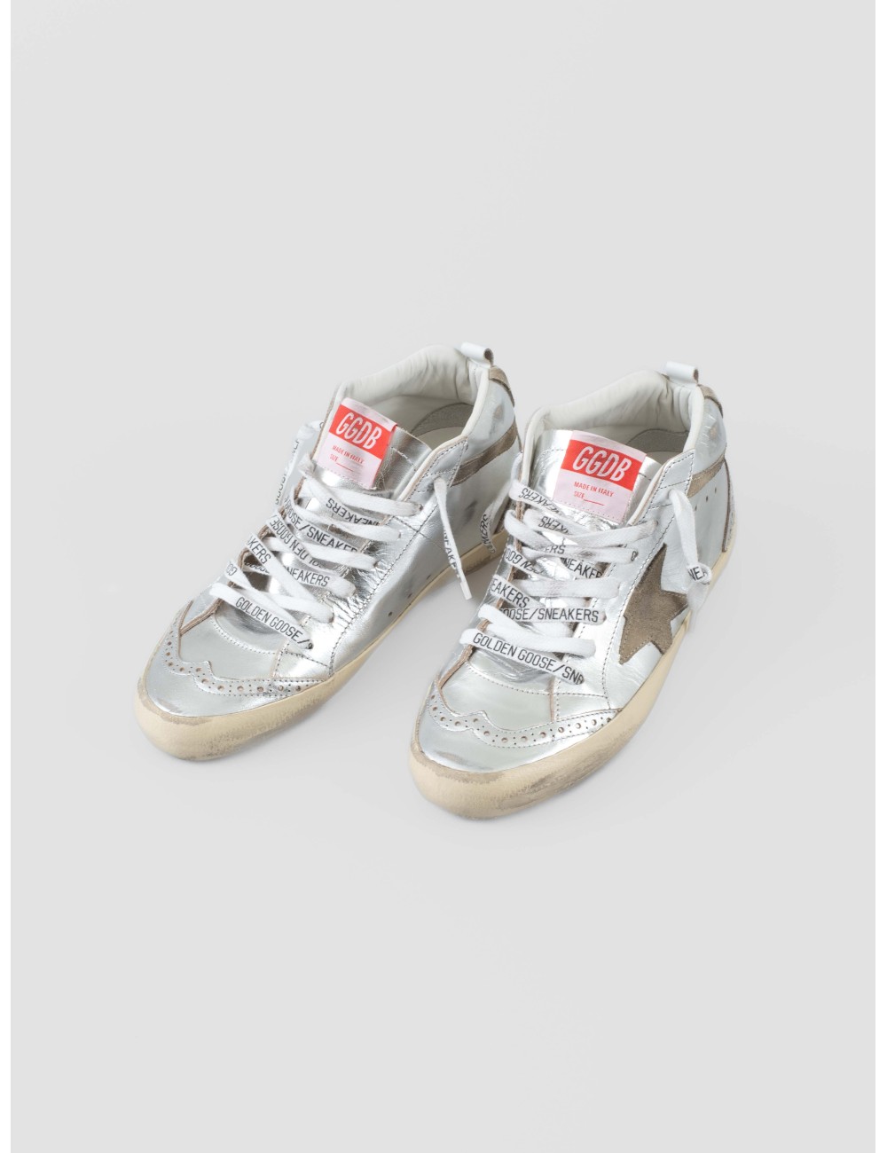 zapatillas mid star golden goose silver taupe mujer cuero - MARFRANC zapatillas mid star golden goose silver taupe mujer cuero - MARFRANC