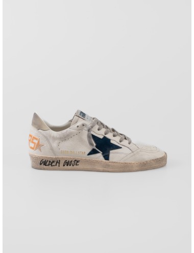 Zapatillas Golden Goose Ball Star blancas y azules para hombre - MARFRANC