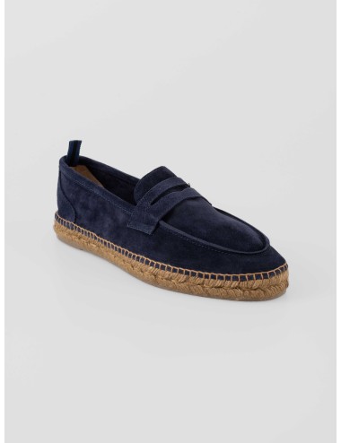 alpargata hombre cuero azul oscuro castaner nacho t186 - MARFRANC