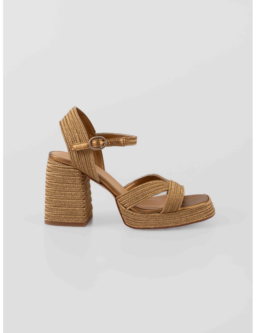 sandalias cuña CASTAÑER VALLE/142 oro viejo, MUJER - MARFRANC sandalias cuña CASTAÑER VALLE/142 oro viejo, MUJER - MARFRANC