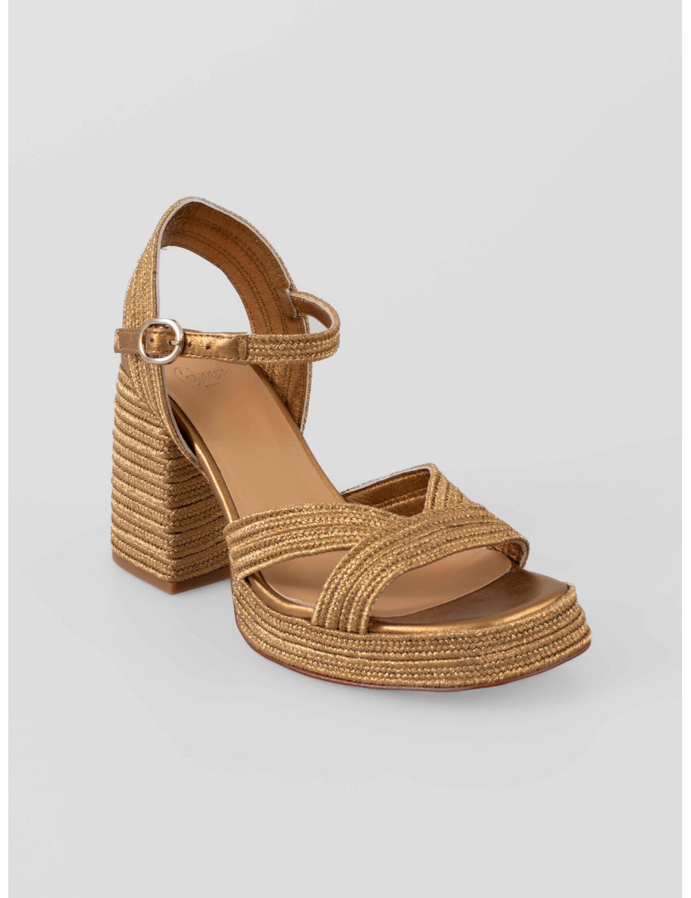 sandalias cuña CASTAÑER VALLE/142 oro viejo, MUJER - MARFRANC sandalias cuña CASTAÑER VALLE/142 oro viejo, MUJER - MARFRANC