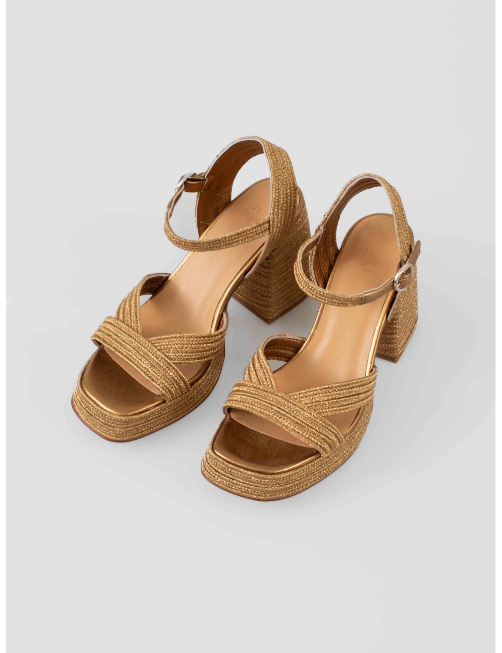 sandalias cuña CASTAÑER VALLE/142 oro viejo, MUJER - MARFRANC sandalias cuña CASTAÑER VALLE/142 oro viejo, MUJER - MARFRANC