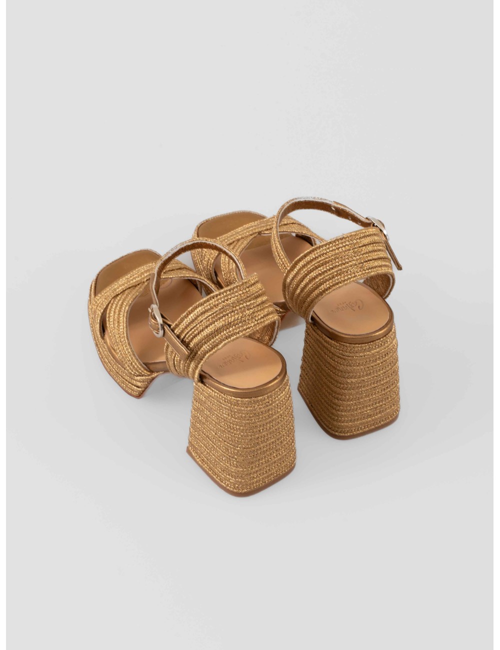 sandalias cuña CASTAÑER VALLE/142 oro viejo, MUJER - MARFRANC sandalias cuña CASTAÑER VALLE/142 oro viejo, MUJER - MARFRANC