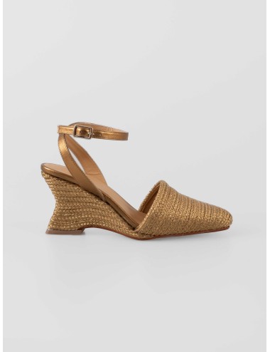 alpargata cuña mujer CASTAÑER JULIA/265 oro viejo - MARFRANC