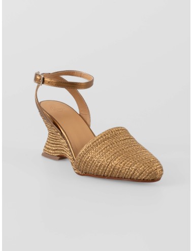 alpargata cuña mujer CASTAÑER JULIA/265 oro viejo - MARFRANC