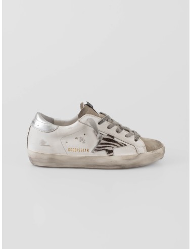 Zapatillas Golden Goose mujer blanco zebra con estrella animal print - MARFRANC