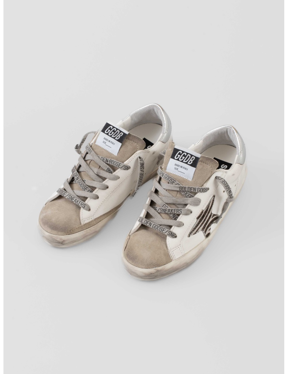 Zapatillas Golden Goose mujer blanco zebra con estrella animal print - MARFRANC Zapatillas Golden Goose mujer blanco zebra con estrella animal print - MARFRANC