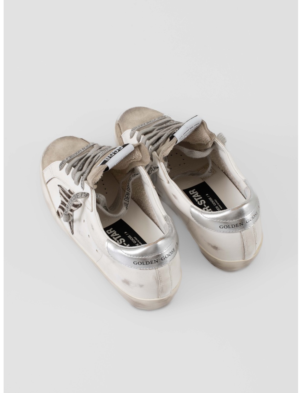 Zapatillas Golden Goose mujer blanco zebra con estrella animal print - MARFRANC Zapatillas Golden Goose mujer blanco zebra con estrella animal print - MARFRANC