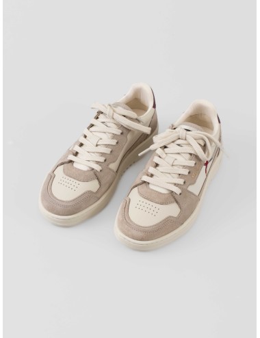zapatillas beige y morado mujer AXEL ARIGATO con bordado de abeja - MARFRANC