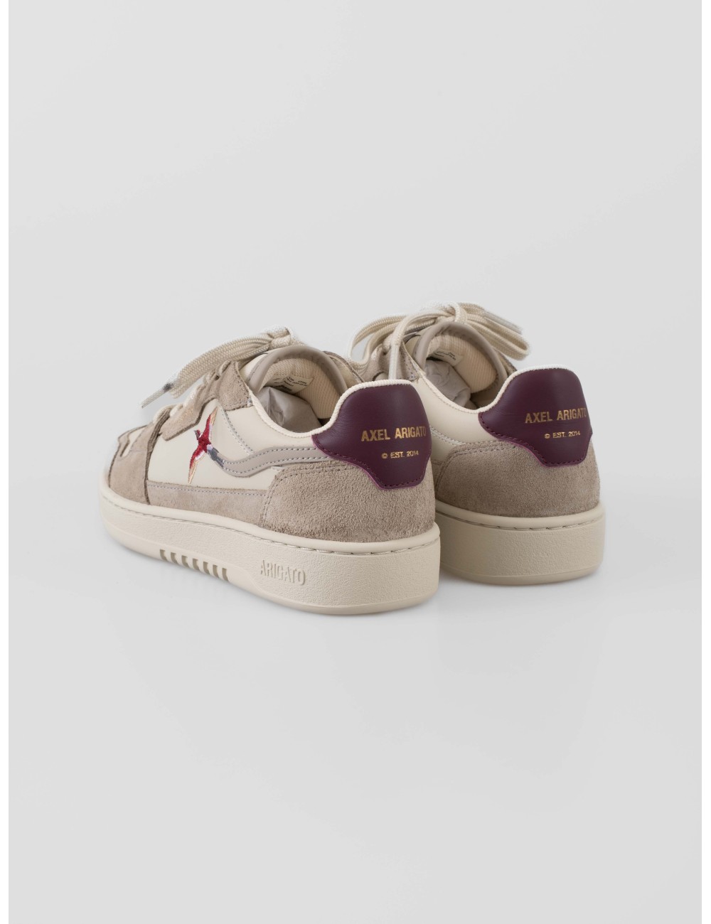 zapatillas beige y morado mujer AXEL ARIGATO con bordado de abeja - MARFRANC zapatillas beige y morado mujer AXEL ARIGATO con bordado de abeja - MARFRANC