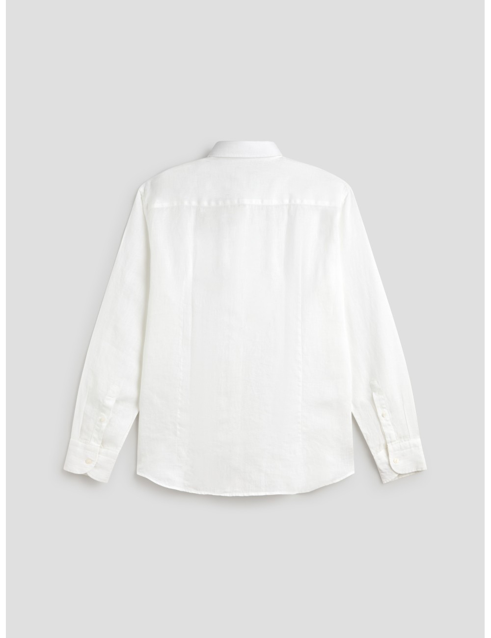 Camisa blanca de lino para hombre MARFRANC modelo B050