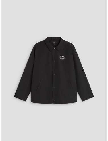 Chaqueta REGIS negra A.P.C. hombre con cierre a presión y bolsillos - MARFRANC