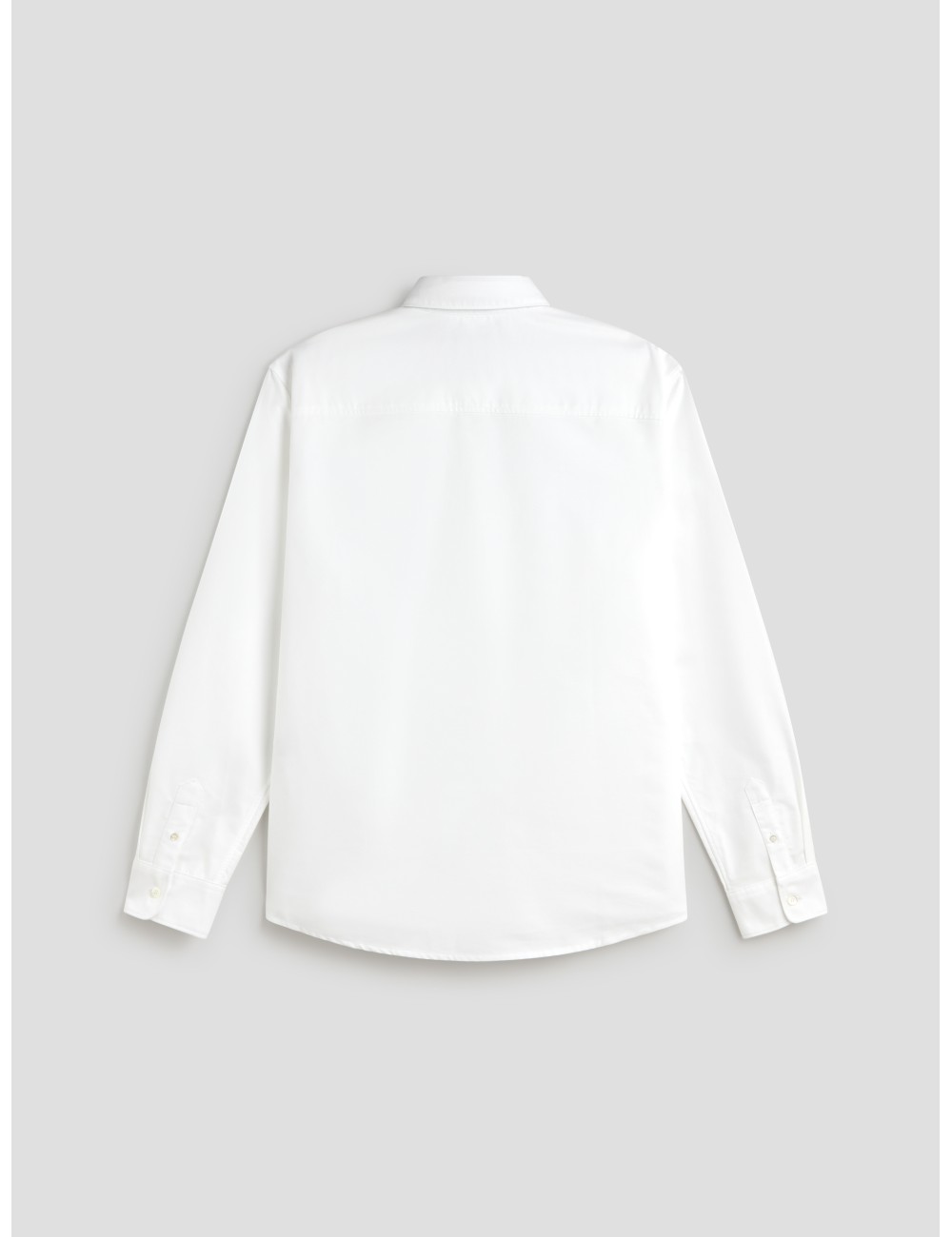camisa blanca hombre apc algodón logo bordado - MARFRANC
