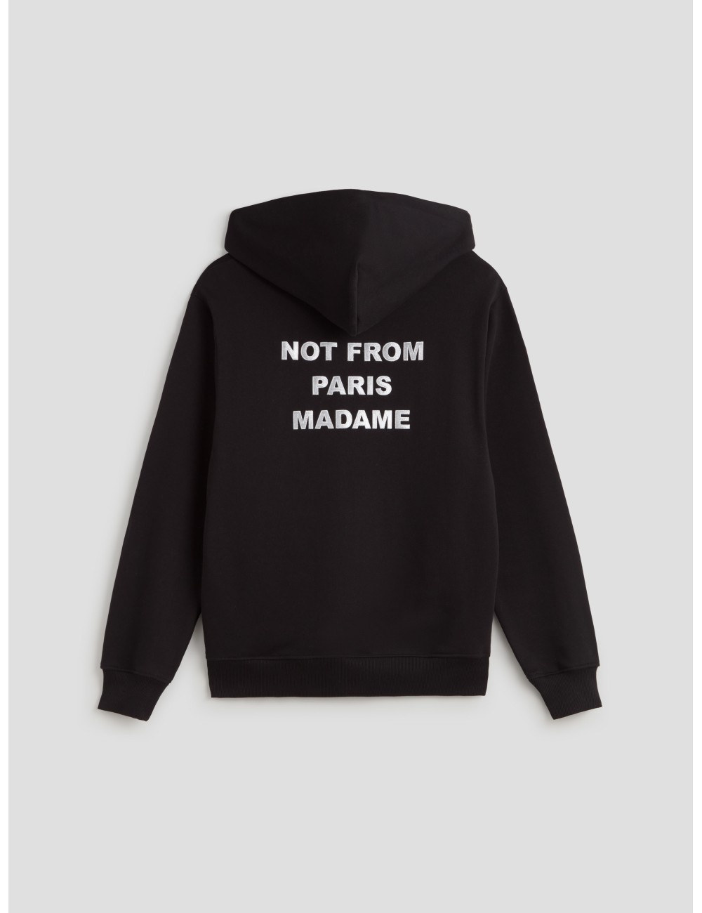 sudadera hombre Drôle de Monsieur LE HOODIE SLOGAN Negro con eslogan - MARFRANC
