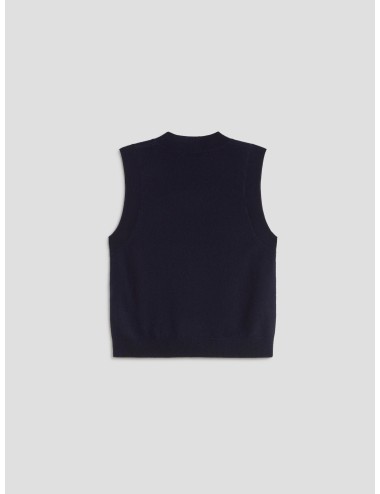 cardigan mujer A.P.C. PIA azul marino con rombos - MARFRANC