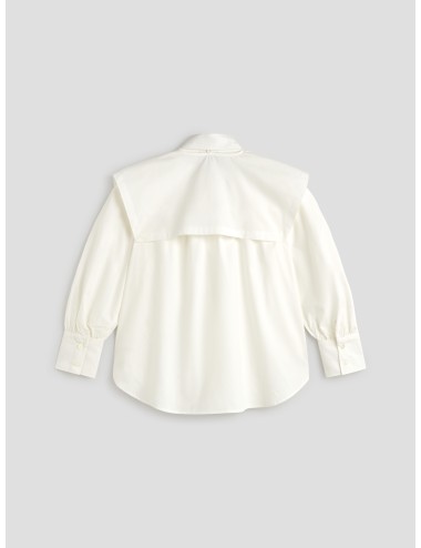 camisa blanca mujer A.P.C. algodón con botones de nácar - MARFRANC