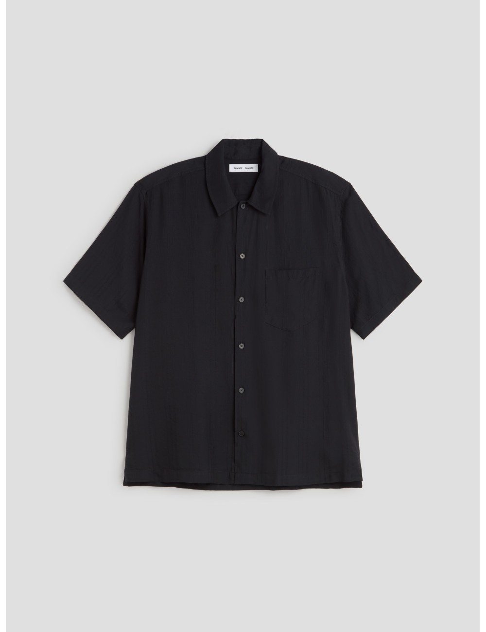camisa negra holgada hombre SAMSØE SAMSØE SAAYO - MARFRANC