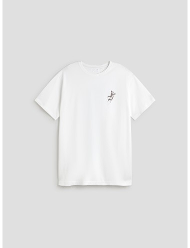 Camiseta blanca hombre SAMSØE SAMSØE con estampado gráfico - MARFRANC