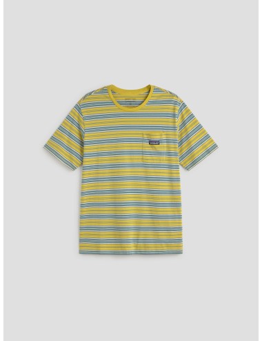 camiseta bolsillo hombre Patagonia verde algodón - MARFRANC