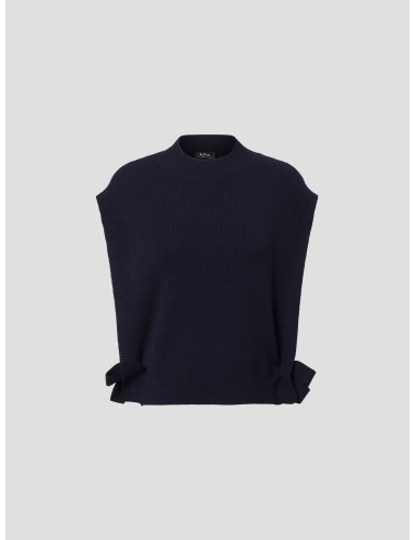 Chaleco de punto WOASA de A.P.C. en color Black Navy, exclusivo para mujer - MARFRANC