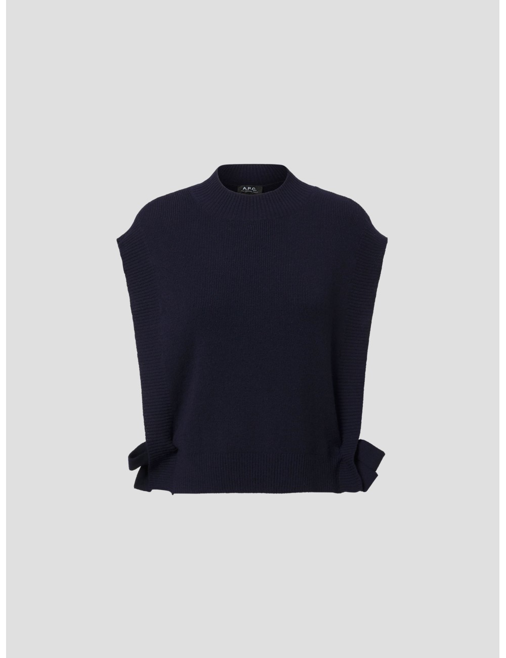 Chaleco de punto WOASA de A.P.C. en color Black Navy, exclusivo para mujer - MARFRANC