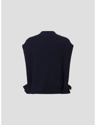 Chaleco de punto WOASA de A.P.C. en color Black Navy, exclusivo para mujer - MARFRANC