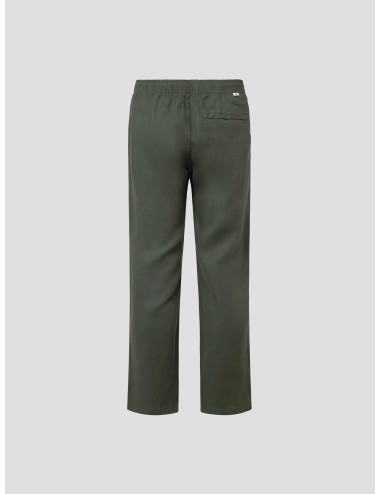pantalón lino hombre Samsoe Samsoe verde - MARFRANC