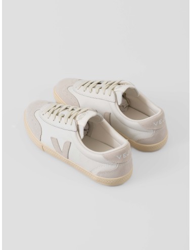 Zapatillas Volley VEJA mujer cuero blanco diseño sostenible - MARFRANC