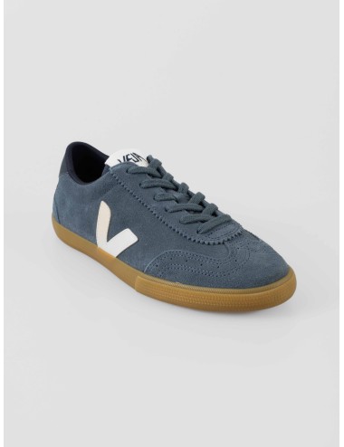 Zapatillas Volley VEJA mujer cuero azul diseño sostenible - MARFRANC