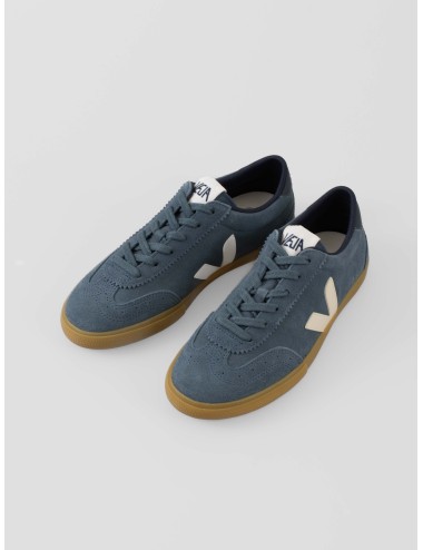 Zapatillas Volley VEJA mujer cuero azul diseño sostenible - MARFRANC