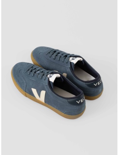 Zapatillas Volley VEJA mujer cuero azul diseño sostenible - MARFRANC