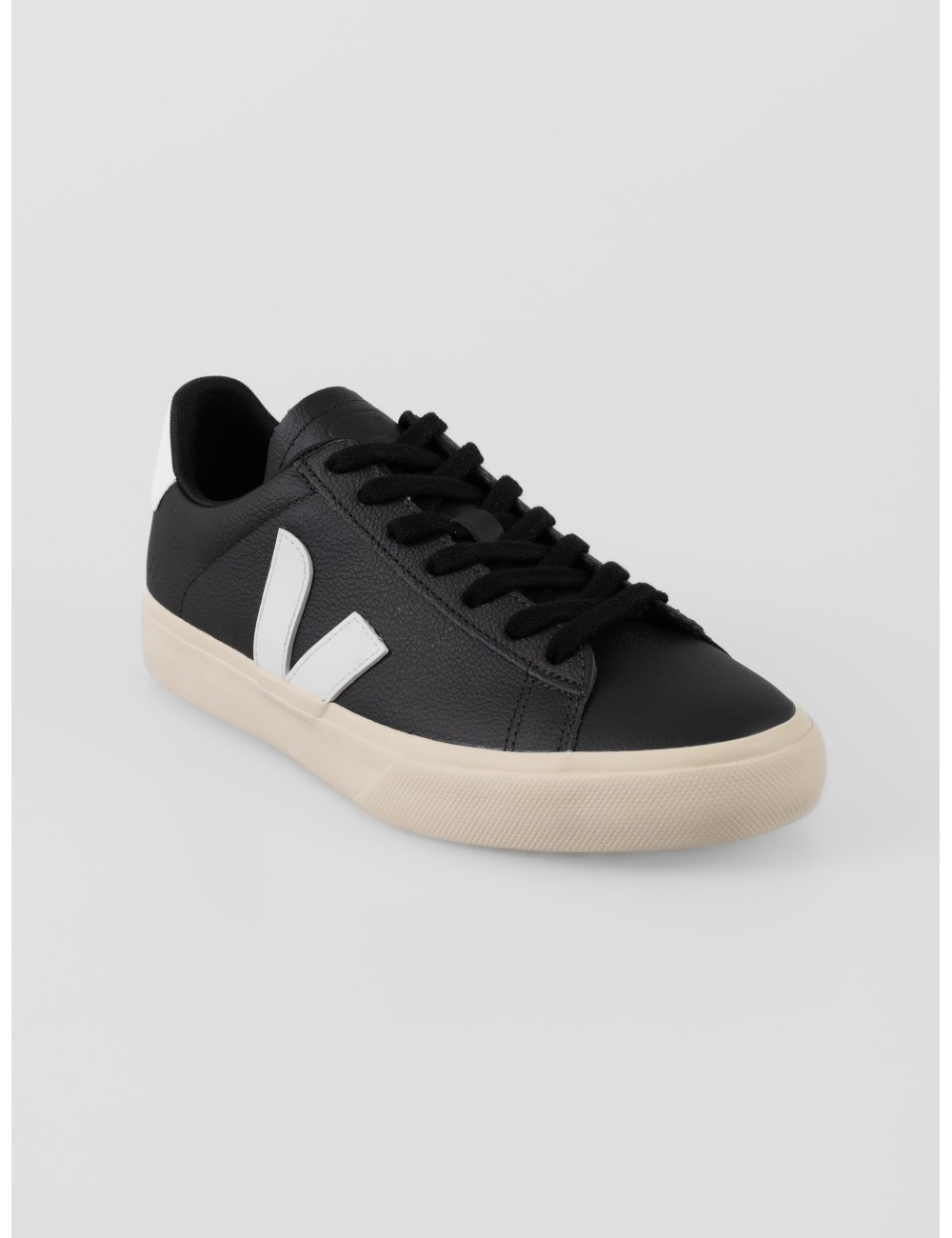 zapatillas mujer Veja Campo nobuk negro/blanco con logo V y detalles en piel - MARFRANC zapatillas mujer Veja Campo nobuk negro/blanco con logo V y detalles en piel - MARFRANC